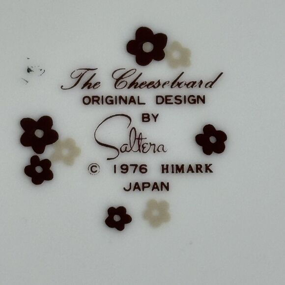 Vintage Saltera Cheeseboard 10in Platter Plate Japan 70s - Picture 5 of 7